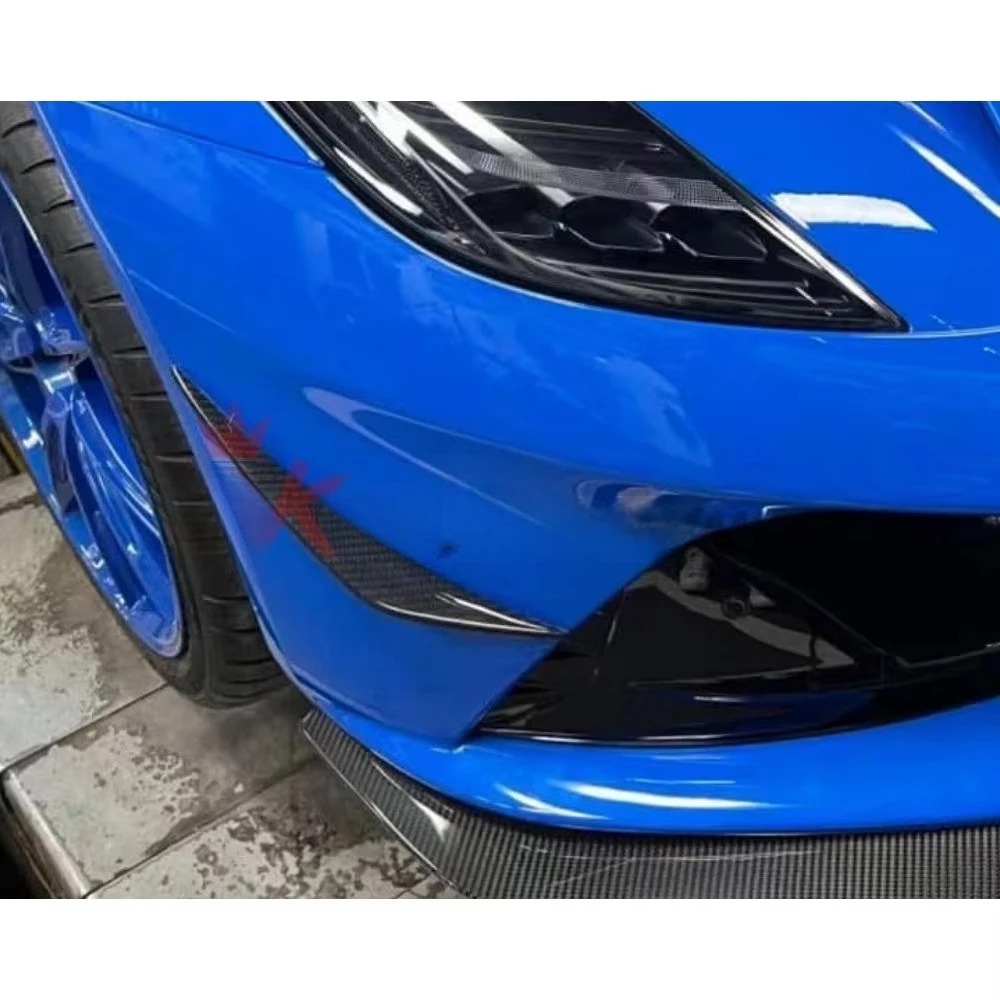 Emira Real Carbon Fiber Front Bumper Canards for Lotus Emira
